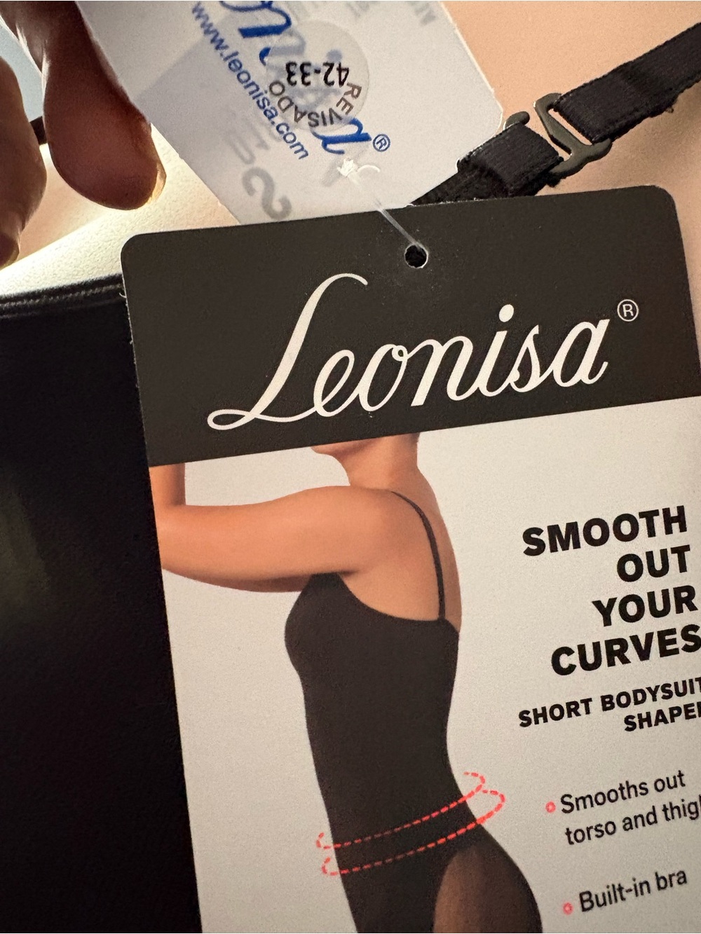 Leonisa Black Full-Body Shapewear Bodysuit - Picture 3 of 7
